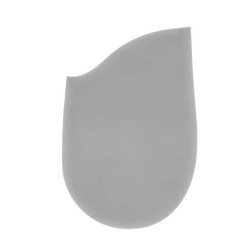 Talonnette courte en mousse grise