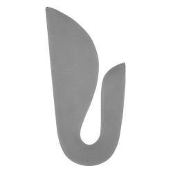 Arciforme de décharge en mousse grise découpée