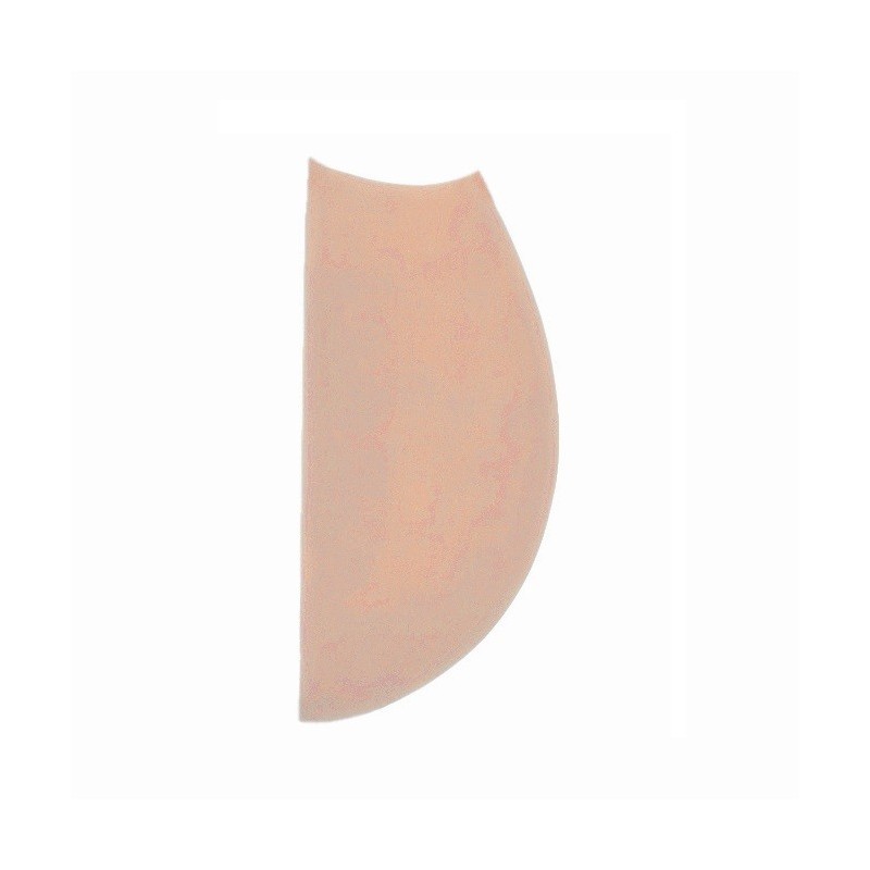 Hémi-coupole du 1er métatarsien en mousse rose découpée