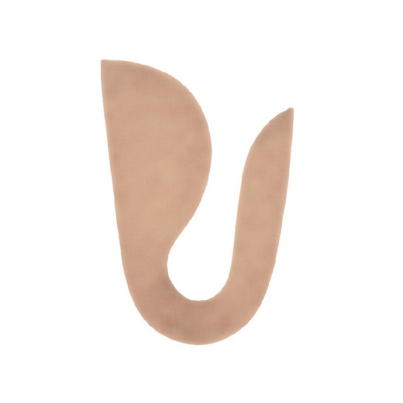 Anneau talonnier avec coin supinateur en mousse rose pour la fabrication d orthèses plantaires