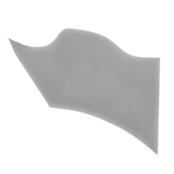 Barre rétro capitale découpée dans de la mousse latex grise