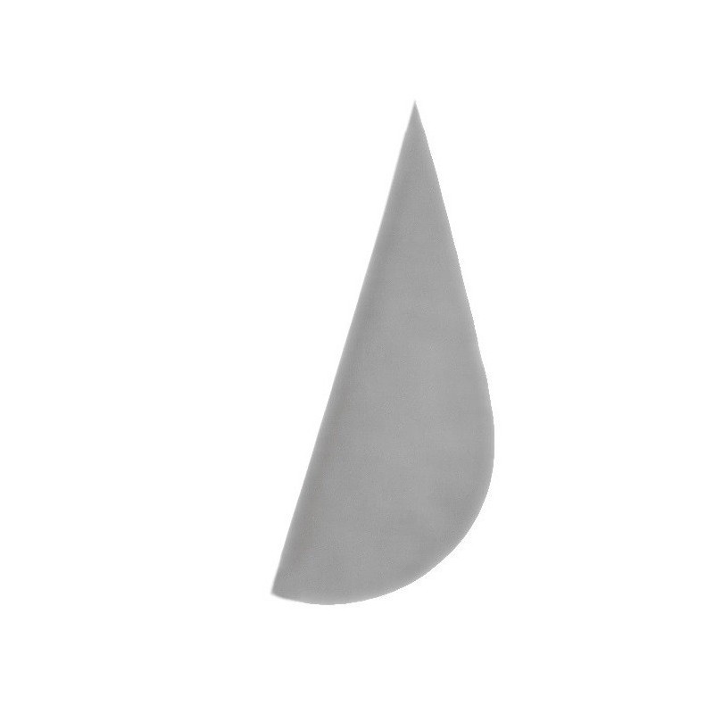 Coin supinateur pronateur standard découpé dans de la mousse latex grise